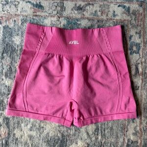 AYBL Pink Empower Seamless Workout Shorts